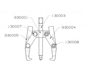 EXTRACTOR FORZA SERIE 9300 MECÁNICO DE 2 PATAS